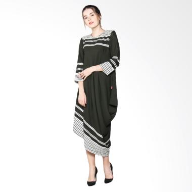 Jo & Nic Trinity Asymmetric Bottom Dress Gamis Wanita - Green