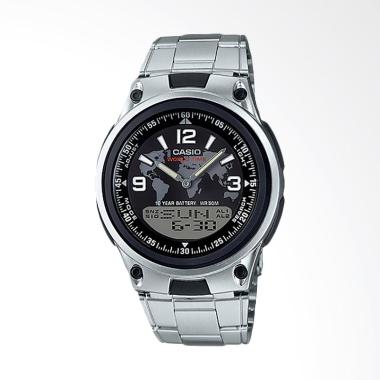 Casio Standard Jam Tangan Pria - Silver AW-80D-1A2VDF Silver