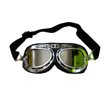 RodaDua Klasik Frame Kacamata Goggle - Chrome Silver