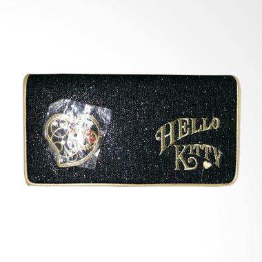 Hello Kitty HK Glitter Dompet Panjang Wanita - Coklat Susu