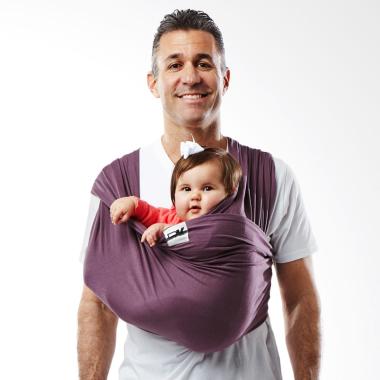 Baby K'tan Original Eggplant Baby Carrier - Purple [Size XS]