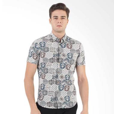 MOC Manzone Miuccia Kemeja Batik Pria - Brown