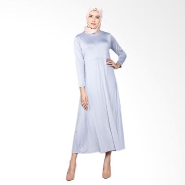 Elzatta Gamia Adela Busui Gamis Muslim Wanita - Light Grey 804
