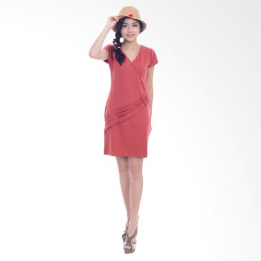 Jfashion Midi bodycon Dress Tangan Pendek Gaya Korea - Quinn Salem