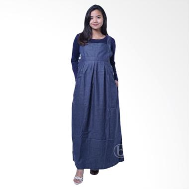 Mama Hamil HO 72 Jeans With Inner Kaos Alisya Setelan Pakaian Hamil & Menyusui - Biru Mama Hamil HO 72 Jeans With Inner Kaos Alisya Setelan Pakaian Hamil & Menyusui - Biru