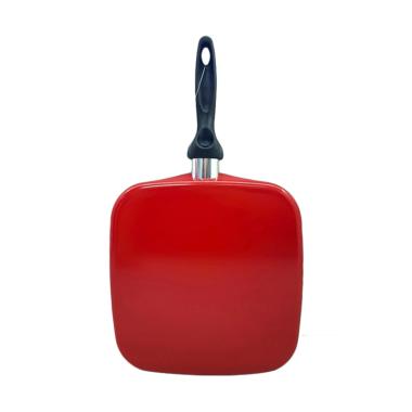 Supra Square Griddle Panci Panggangan Teflon [28 cm] Red