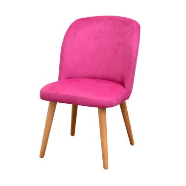 Livien Furniture Stool Minimalis Shabby Issabel Chair - Magentha
