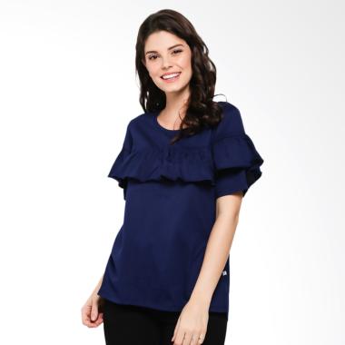Famo Ladies F08011822 Blouse Wanita - Blue