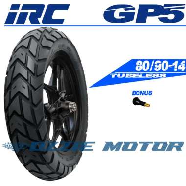 IRC GP5 80/90-14 RING 14 BAN MOTOR MATIC TUBELESS DUAL PURPOSE HONDA