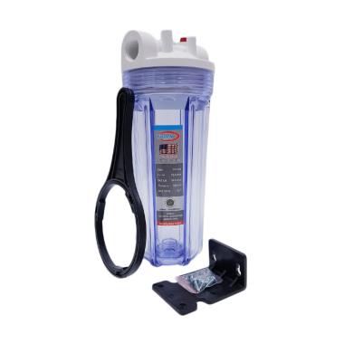 Eugen Single Housing Filter Air - Clear [10 Inch/Drat 3/4] Putih