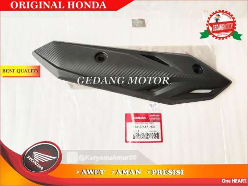 COVER TUTUP KNALPOT BEAT ECO STREET 2020 ORIGINAL AHM 18318-K1A-N00