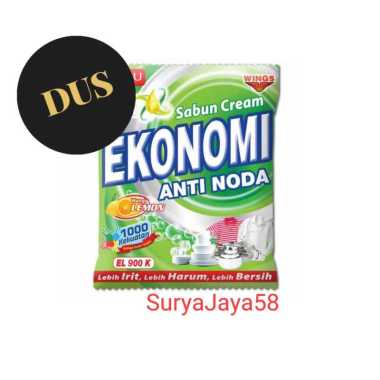 Ekonomi E500K Sabun Cream [30 pcs/ Dus] Hijau - Dus