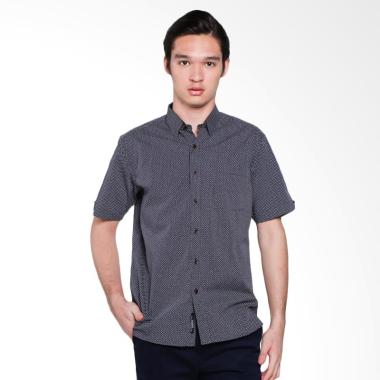 Salt n Pepper Men Shirt Kemeja Pria - Black [SS SNP 029 1802]