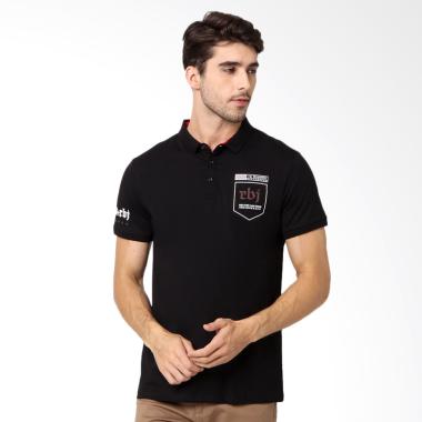 RBJ Kaos Kerah Polo Shirt - Hitam [256750171]