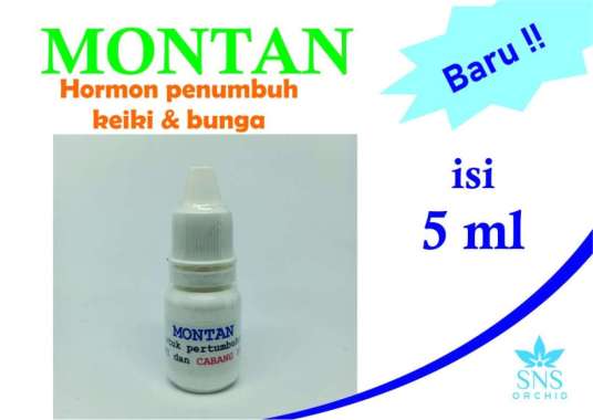 Montan Penumbuh Calon Bunga dan Keiki Anggrek Cair Tetes 5 ml Anakan Multicolor