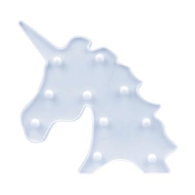 Paroparoshop Unicorn Head Lamp Lampu Dekorasi Hias - White