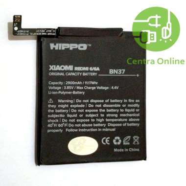 Baterai Hippo Xiaomi BN37 Redmi 6 / 6 PRO / 6A 2900 mAh