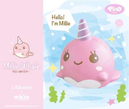 MILLIE THE WHALE ORIGINAL IBLOOM SQUISHY - rare squeeze billie chawa