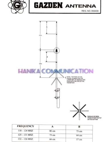Gazden Antenna AB Airband Antena Base Baru Radio Komunikasi HF SSB