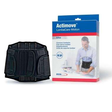 BSN Actimove Lombacare Motion Black / Penyangga Pinggang Belakang - SIZE M