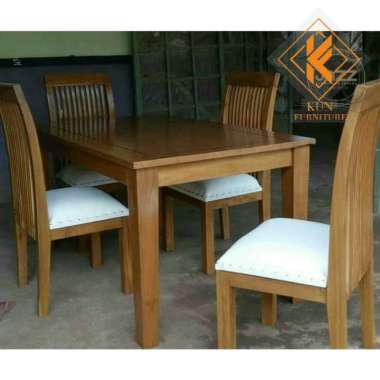 Meja Makan Modern meja makan minimalis jati meubel jepara