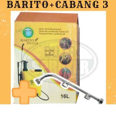 Barito Sprayer Manual Elektrik 3 in 1 16L - Sprayer Paket Cabang 3