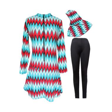 Rainy Collections Motif Zigzag Baju Renang Muslim ...