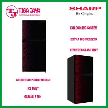 SHARP SJ -316MG LEMARI ES 2 PINTU KULKAS SJ316MG SJ 316MG