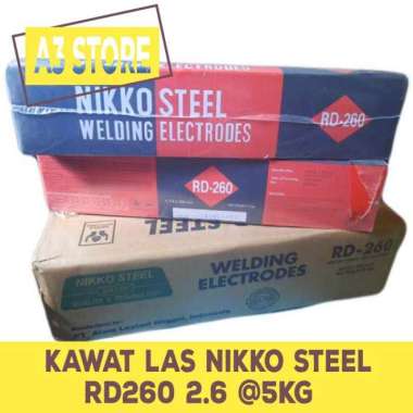 Kawat Las Nikko Steel RD260 2.6 / Kawat Las 2 mm Multicolor