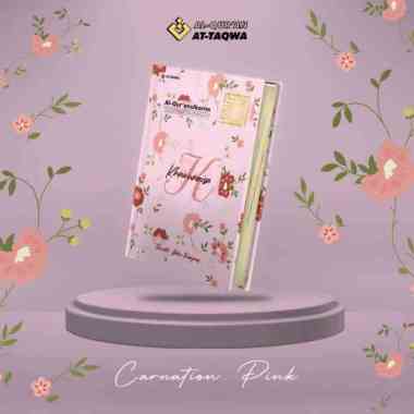 Al QURAN AT TAQWA FLORAL CUSTOM NAMA UKURAN A4 A5 B6 AL-QURAN HAFALAN AT-TAQWA PERKATA & BONUS A5 Ca