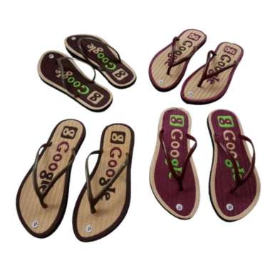 Sandal Wanita Dewasa Termurah Alas Di Pres Dan Sol Karet Motif GOOGLE 39 RANDOM