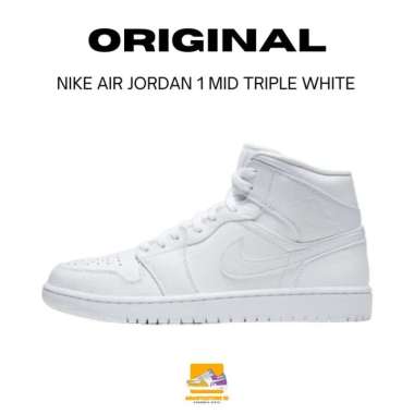 jordan one triple white