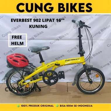 Sepeda Lipat Everbest 16" eb-902 7 speed/Everbest 16 7 Speed Kuning