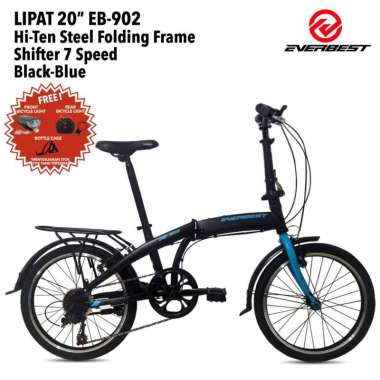 Sepeda Lipat Everbest 16" eb-902 7 speed/Everbest 16 7 Speed Hitam