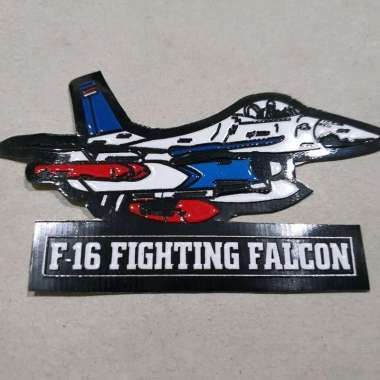Stiker Embos Sukhoi F 16 | Stiker kaca Pesawat | Stiker embos Pesawat