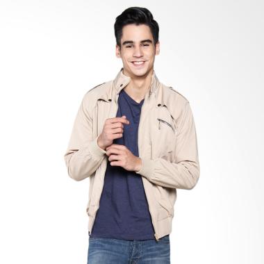 Bafash Windcheater Jaket Pria - Cream