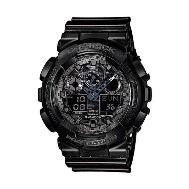 Casio G-Shock GA-100CF-1ADR - Jam Tangan Pria Gshock GA100 GA-100CF-1A Black