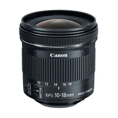 Canon EF-S 10-18mm f/4.5-5.6 IS STM Lensa - Hitam