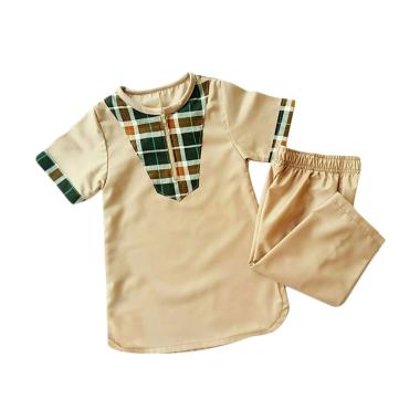 LANIEA Turki Kotak Set Baju Koko Anak - Mocca