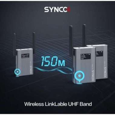 Megakamera - Synco Wmic TS Wireless Mic TX+TX+RX Microphone for Camera & Smartphone silver