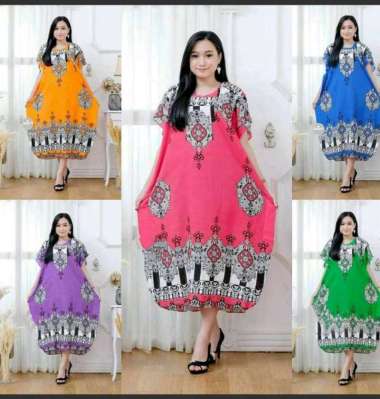 SNOEBEL BDP LOWO DASTER DRESS BATIK PEKALONGAN JUMBO multicolour XXXL