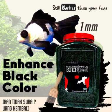 Ikanesia Darker Than Black Naikan Hitam Pakan Pelet Makanan Ikan Mas Koki Koi [1 mm]