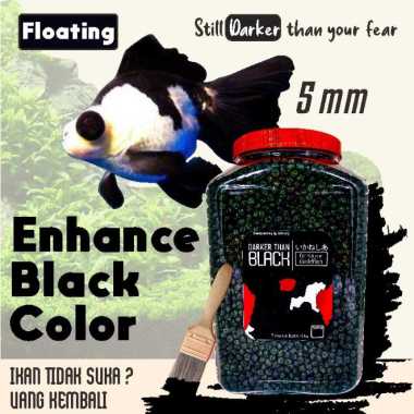 Ikanesia Darker Than Black Naikan Hitam Pakan Pelet Makanan Ikan Mas Koki Koi (5 mm)