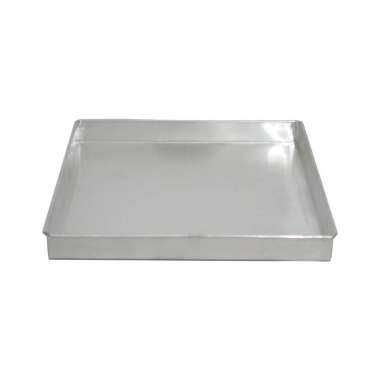 Loyang Segi 3 cm Aluminium Bentuk Kotak Cetakan Kue Bolu Cake (22cm) Silver