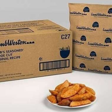 Kentang Lamb Weston Potato Wedges Seasoned Impor USA 1 kilogram