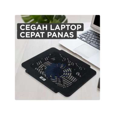 Coretech Unofan Cooling Pad Kipas Fan Pendingin Laptop Portable Hitam