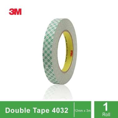 3M 4032 Scotch Mounting Urethane Foam Tape [12 mm x 3 m] Hijau