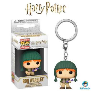 Funko Pocket POP! Keychain Harry Potter Holiday Ron Weasley Christmas