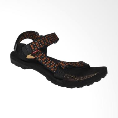Carvil Mens Sandal Gunung - Black/Brown Signature-GM