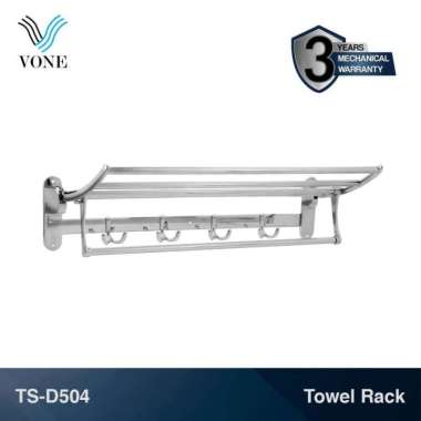 VONE Rak Handuk Gantungan Towel Bar Jemuran Kamar Mandi Stainless TS-D504 Stainless